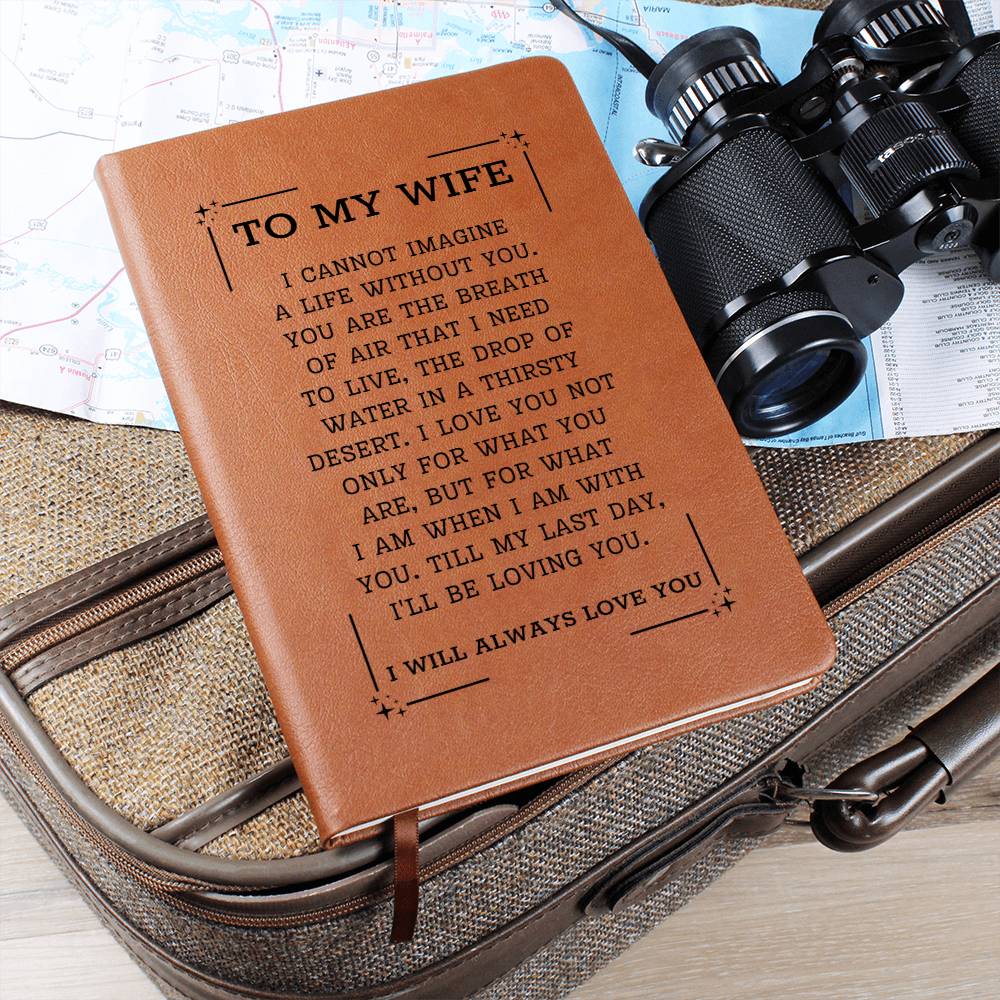 Wife Gifts - I cannot imagine a life without you. You are the breath of air that I need to live, the drop of water in a thirsty desert