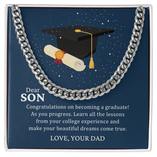 Son Gifts - Congratulations on becoming a graduate!