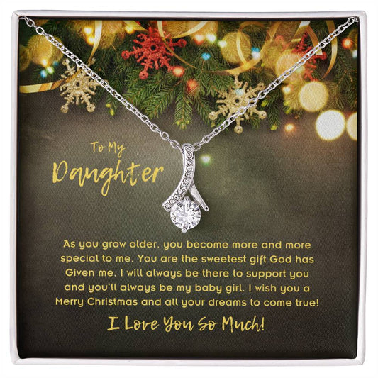 To Daughter, Alluring Beauty Necklace, As You Grow Older, You Become More And More Special To Me