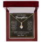 Alluring Beauty Necklace, To Daughter, I Want You To Believe Deep In Your Heart That You Are Capable Of Achieving Anything You Put Your Mind To