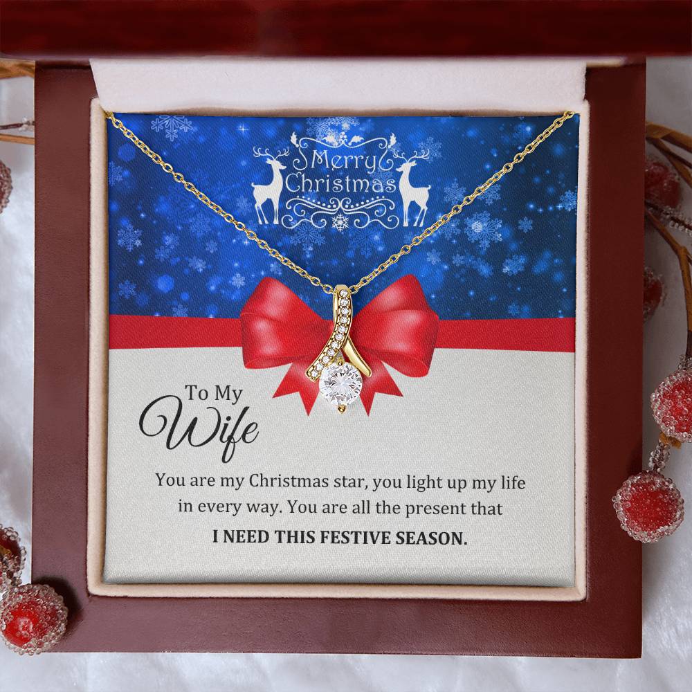 Wife Gifts - You are my Christmas star, you light up my life in every way. You are all the present that I need this festive season