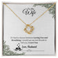 006 - TO WIFE FROM HUSBAND - LOVE KNOT NECKLACE