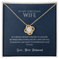 Love Knot Necklace, To Wife, I'd Save My Last Gasp To Express My Love To You
