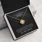 Love Knot Necklace, To Wife, I'd Devote My Last Breath To Telling You I Love You