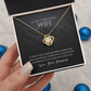 Love Knot Necklace, To Wife, I'd Devote My Last Breath To Telling You I Love You