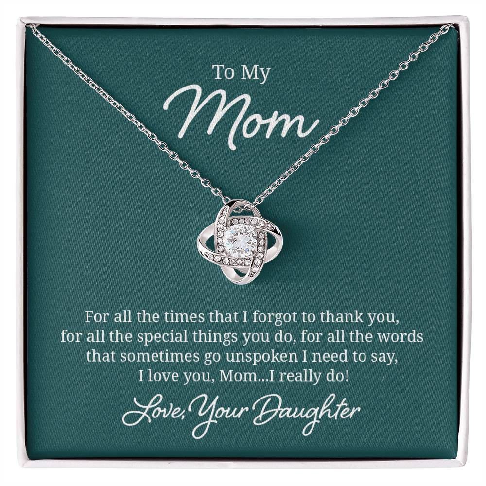 018 - TO MOM FROM DAUGHTER - LOVE KNOT NECKLACE