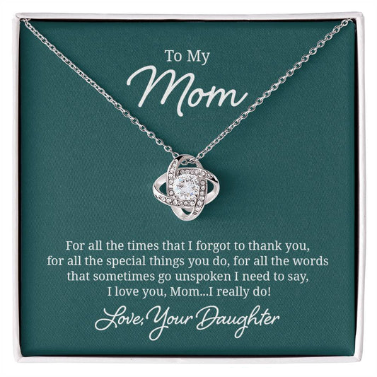 018 - TO MOM FROM DAUGHTER - LOVE KNOT NECKLACE