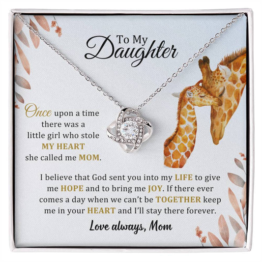 005 - TO DAUGHTER FROM MOM - LOVE KNOT NECKLACE