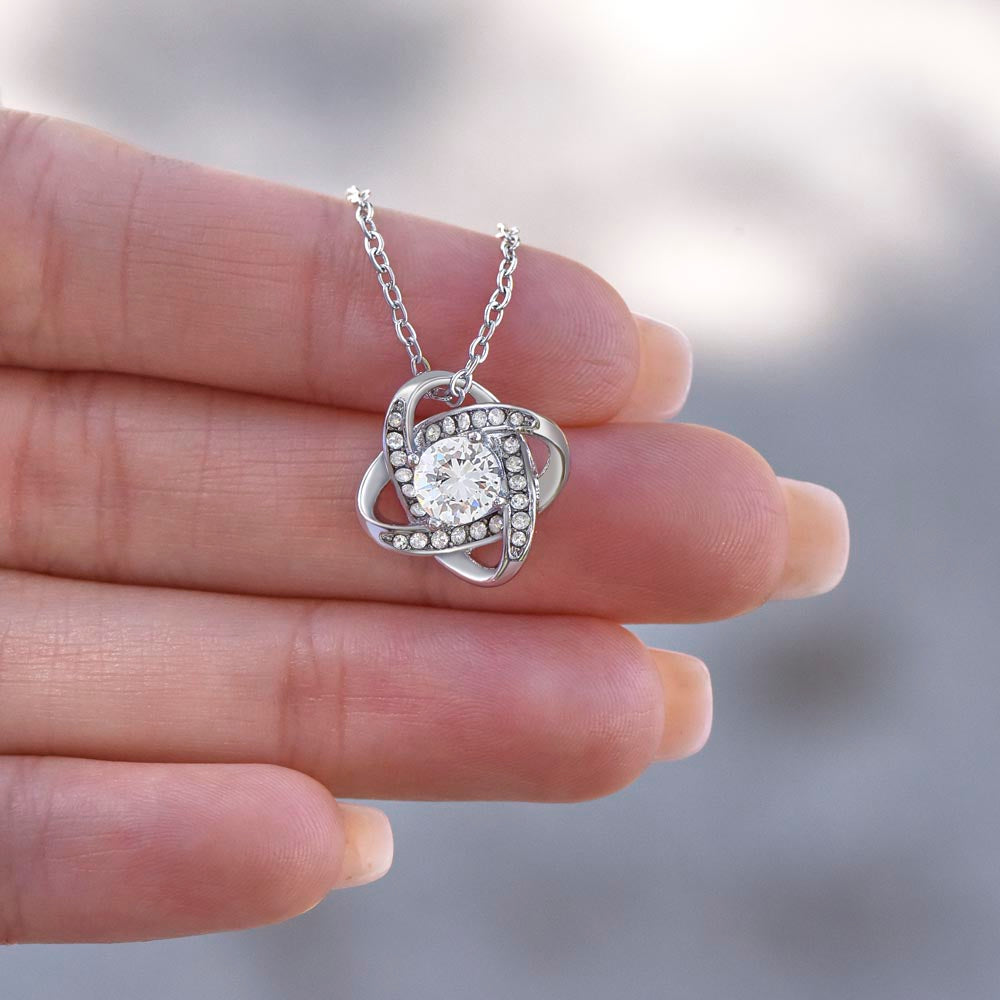 Love Knot Necklace, To Wife, I'd Devote My Last Breath To Telling You I Love You