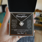 Love Knot Necklace, To Daughter, I Want You To Believe Deep In Your Heart That You Are Capable Of Achieving Anything You Put Your Mind To