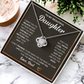 Love Knot Necklace, To Daughter, I Want You To Believe Deep In Your Heart That You Are Capable Of Achieving Anything You Put Your Mind To