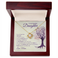 Love Knot Necklace, To Daughter, You'll always be my Baby Girl
