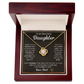 Love Knot Necklace, To Daughter, I Want You To Believe Deep In Your Heart That You Are Capable Of Achieving Anything You Put Your Mind To