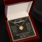Love Knot Necklace, To Daughter, I Want You To Believe Deep In Your Heart That You Are Capable Of Achieving Anything You Put Your Mind To