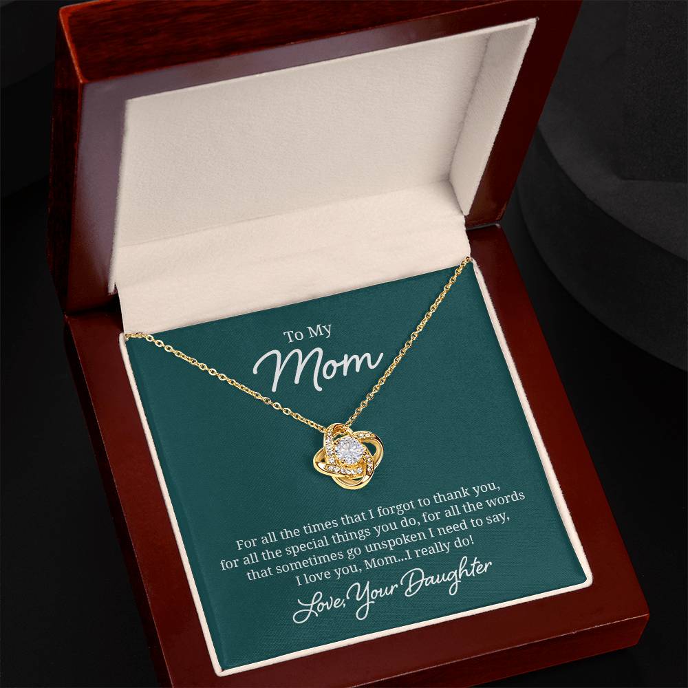 018 - TO MOM FROM DAUGHTER - LOVE KNOT NECKLACE