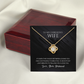Love Knot Necklace, To Wife, I'd Devote My Last Breath To Telling You I Love You