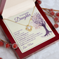 Love Knot Necklace, To Daughter, You'll always be my Baby Girl