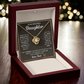 Love Knot Necklace, To Daughter, I Want You To Believe Deep In Your Heart That You Are Capable Of Achieving Anything You Put Your Mind To