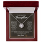 Love Knot Necklace, To Daughter, I Want You To Believe Deep In Your Heart That You Are Capable Of Achieving Anything You Put Your Mind To