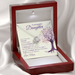 Love Knot Necklace, To Daughter, You'll always be my Baby Girl