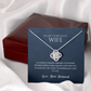 Love Knot Necklace, To Wife, I'd Save My Last Gasp To Express My Love To You