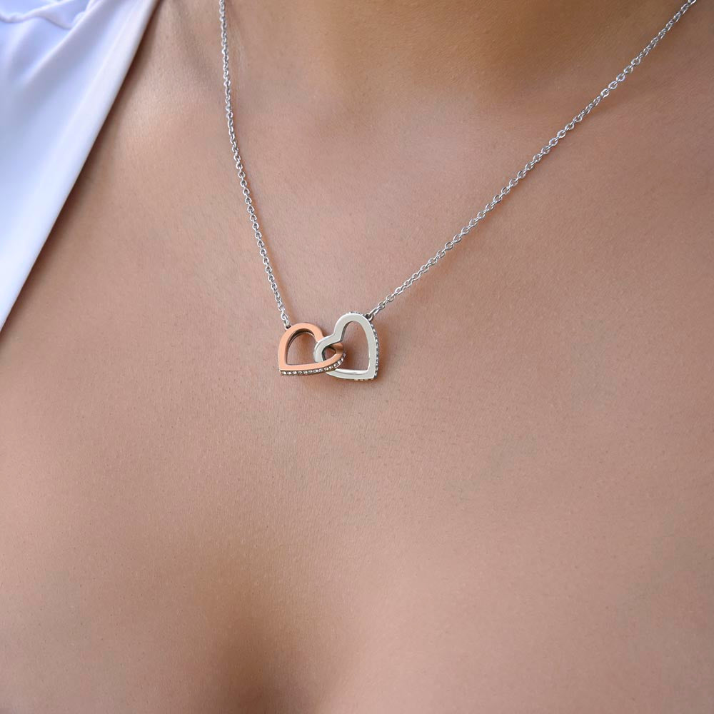 To Soulmate, Christmas Gifts, I'm So Completely With You, Interlocking Hearts Necklace