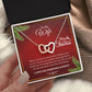 CHRISTMAS 002 - TO WIFE FROM HUSBAND - INTERLOCKING HEARTS NECKLACE