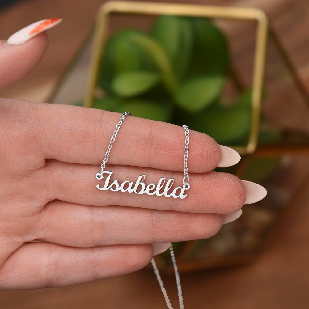 Custom Name Necklace, To My Wife, Gems Like You Show Up Once In A Lifetime