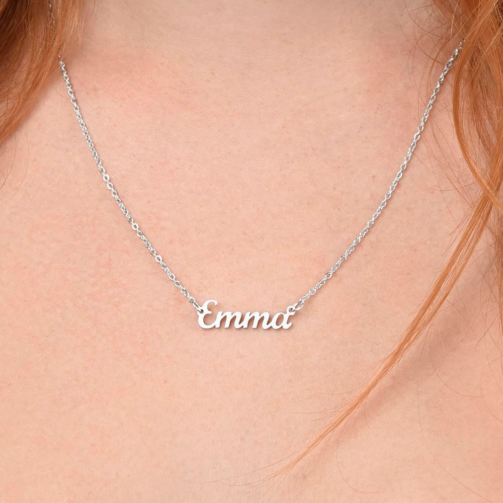 Custom Name Necklace, To My Wife, Gems Like You Show Up Once In A Lifetime