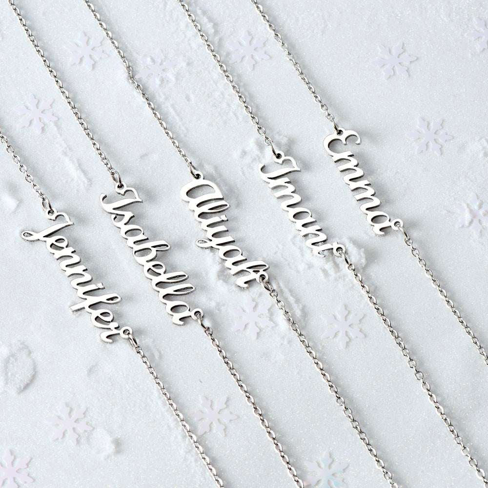 001 - TO DAUGHTER FROM DAD - CUSTOM NAME NECKLACE