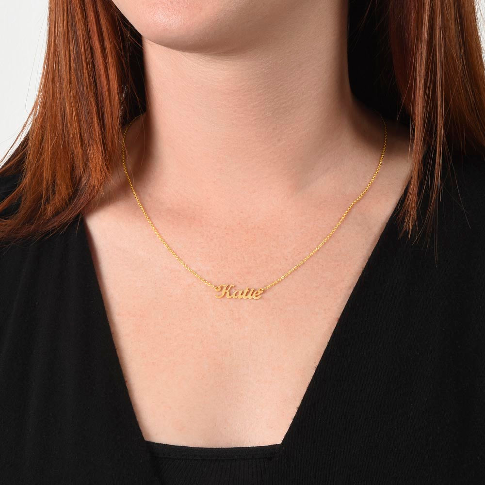 017 - TO WIFE - CUSTOM NAME NECKLACE