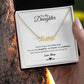 003 - TO DAUGHTER FROM MOM - CUSTOM NAME NECKLACE