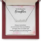 015 - TO DAUGHTER - CUSTOM NAME NECKLACE