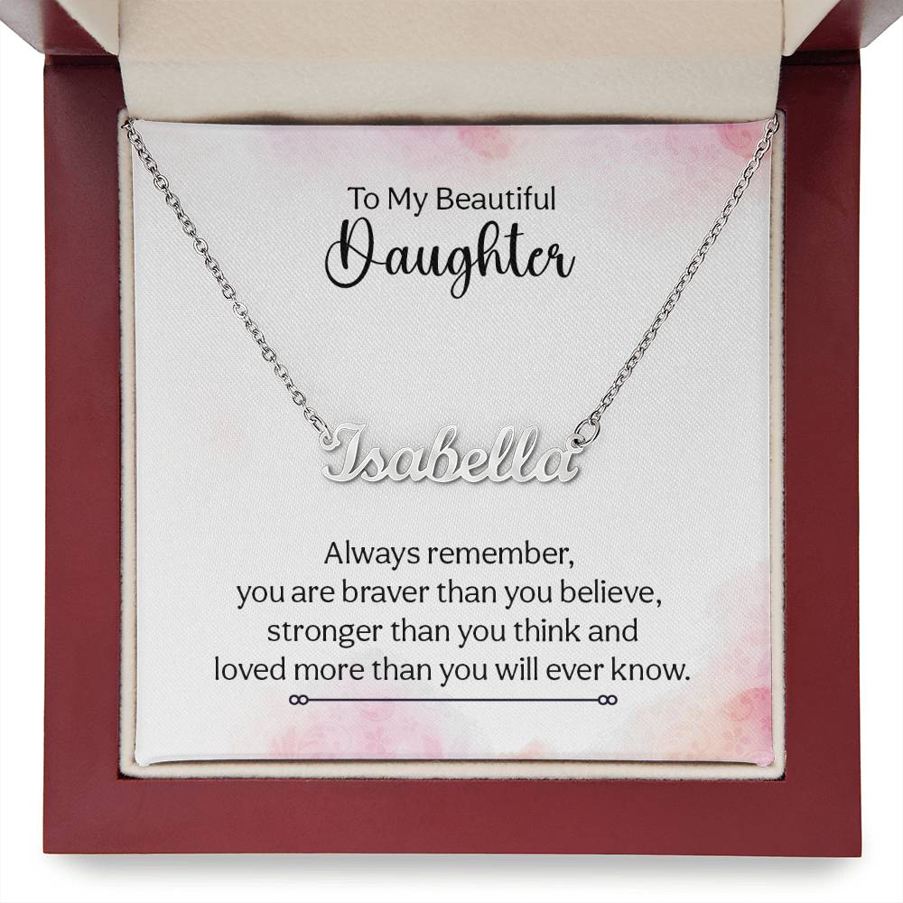 015 - TO DAUGHTER - CUSTOM NAME NECKLACE