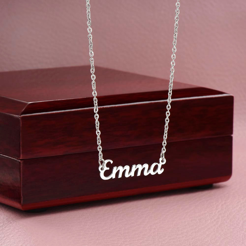 Custom Name Necklace, To My Wife, Gems Like You Show Up Once In A Lifetime