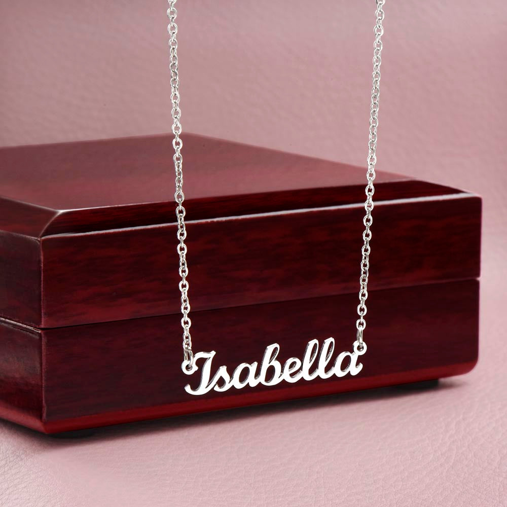 001 - TO DAUGHTER FROM DAD - CUSTOM NAME NECKLACE