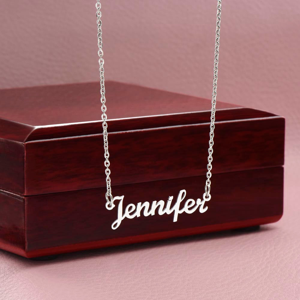 001 - TO DAUGHTER FROM DAD - CUSTOM NAME NECKLACE