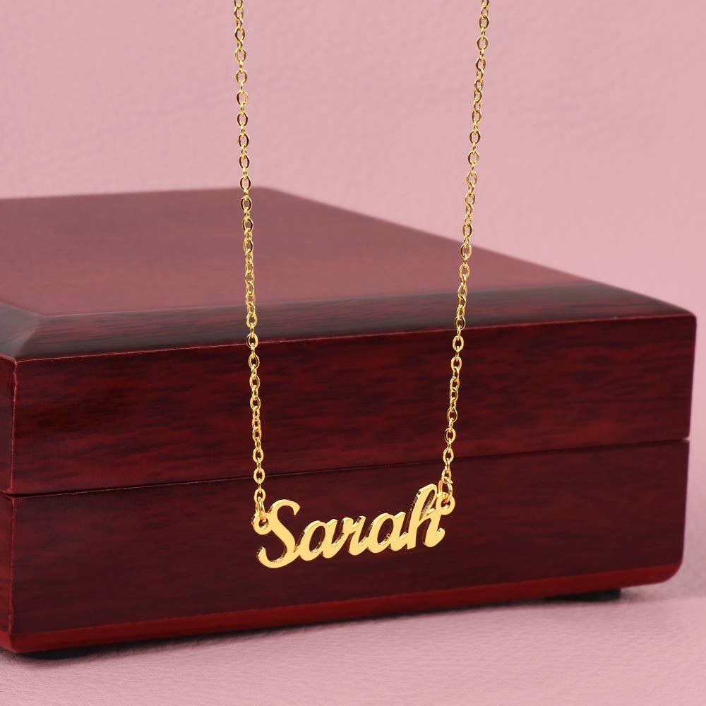 001 - TO DAUGHTER FROM DAD - CUSTOM NAME NECKLACE