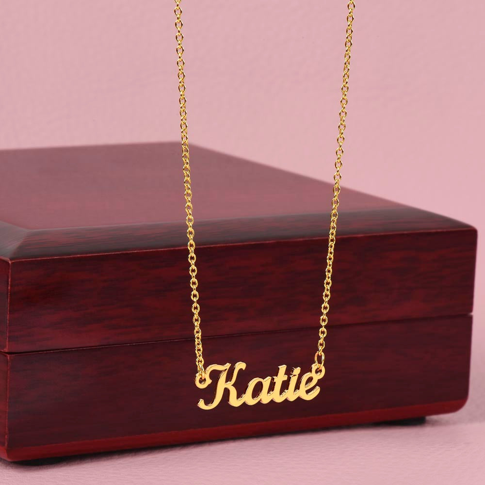 001 - TO DAUGHTER FROM DAD - CUSTOM NAME NECKLACE