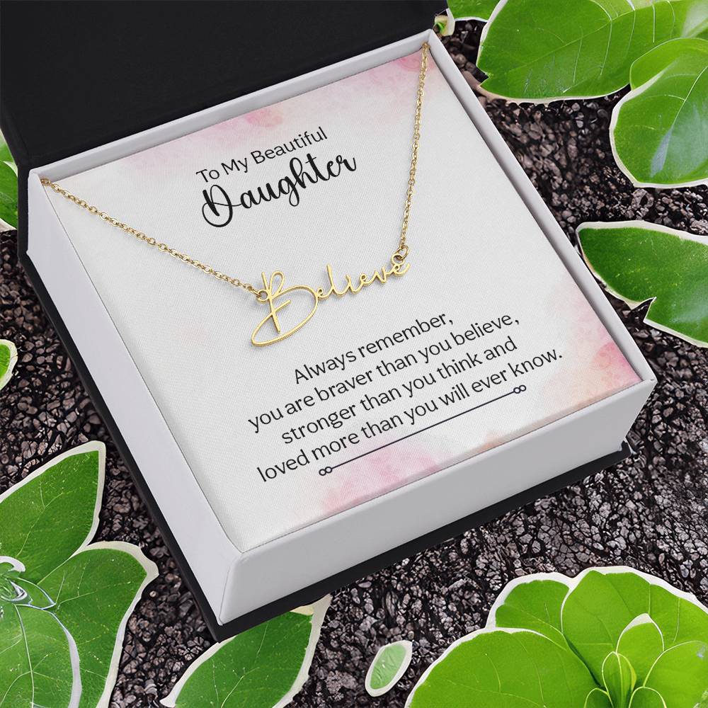 015 - TO DAUGHTER - SIGNATURE NAME NECKLACE