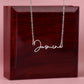 002 - TO DAUGHTER FROM MOM - SIGNATURE NAME NECKLACE