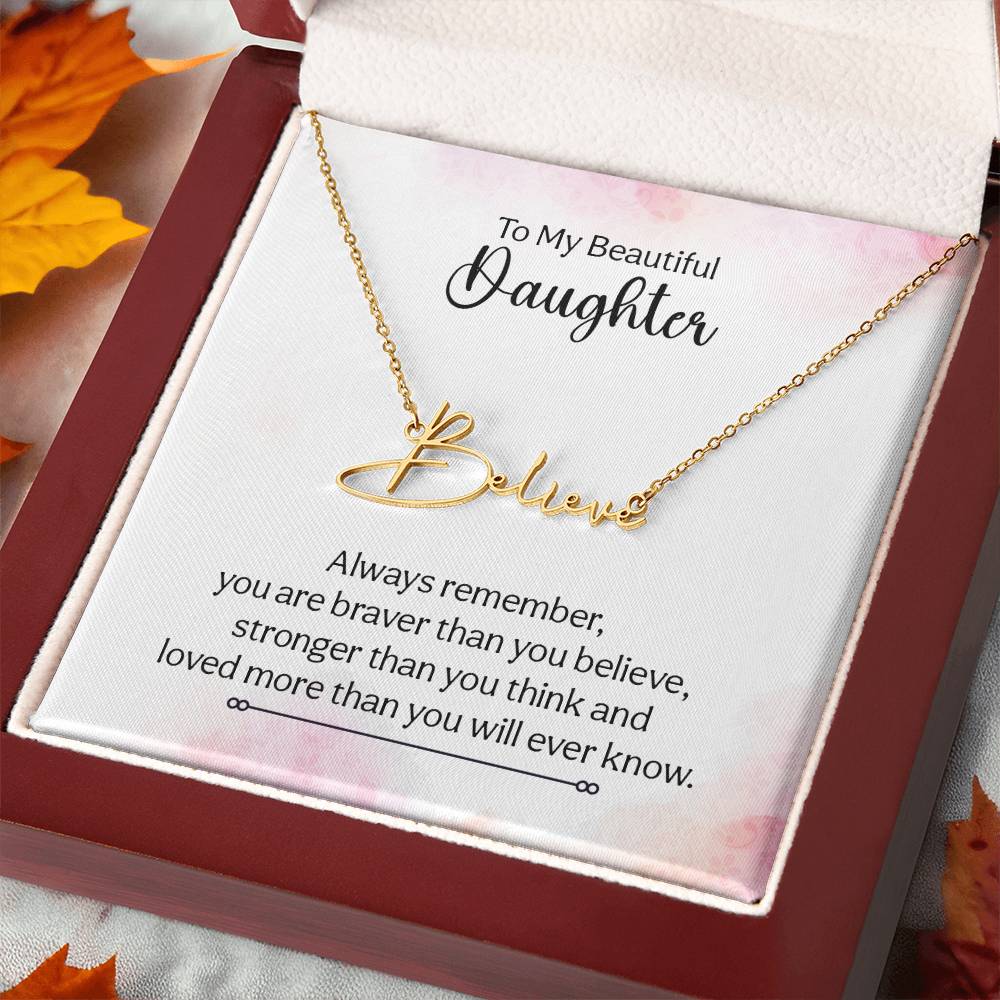 015 - TO DAUGHTER - SIGNATURE NAME NECKLACE