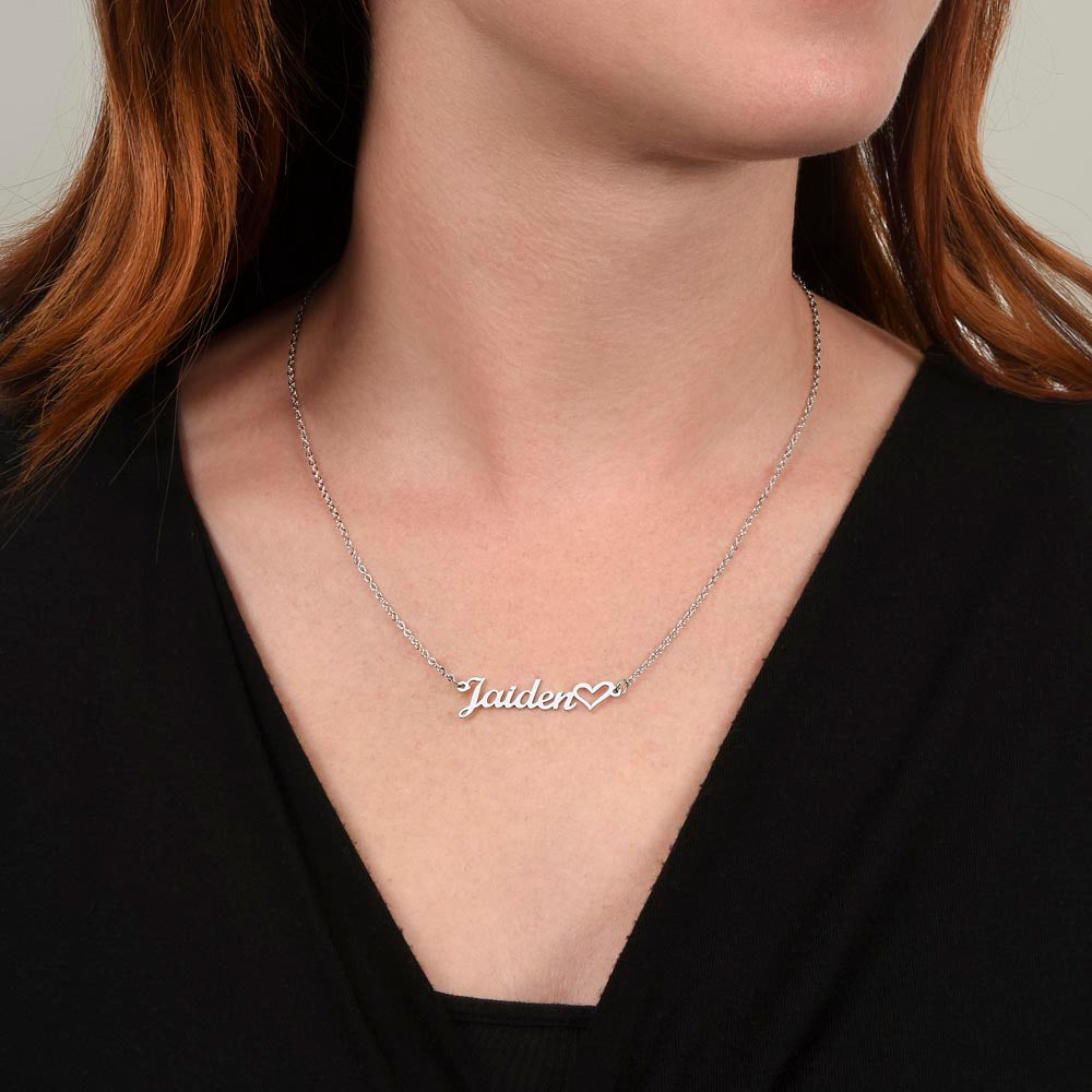 To Soulmate, Christmas Gifts, I'm So Completely With You, Name Necklace And Heart Character