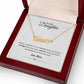 004 - TO DAUGHTER FROM MOM - NAME NECKLACE AND HEART CHARACTER