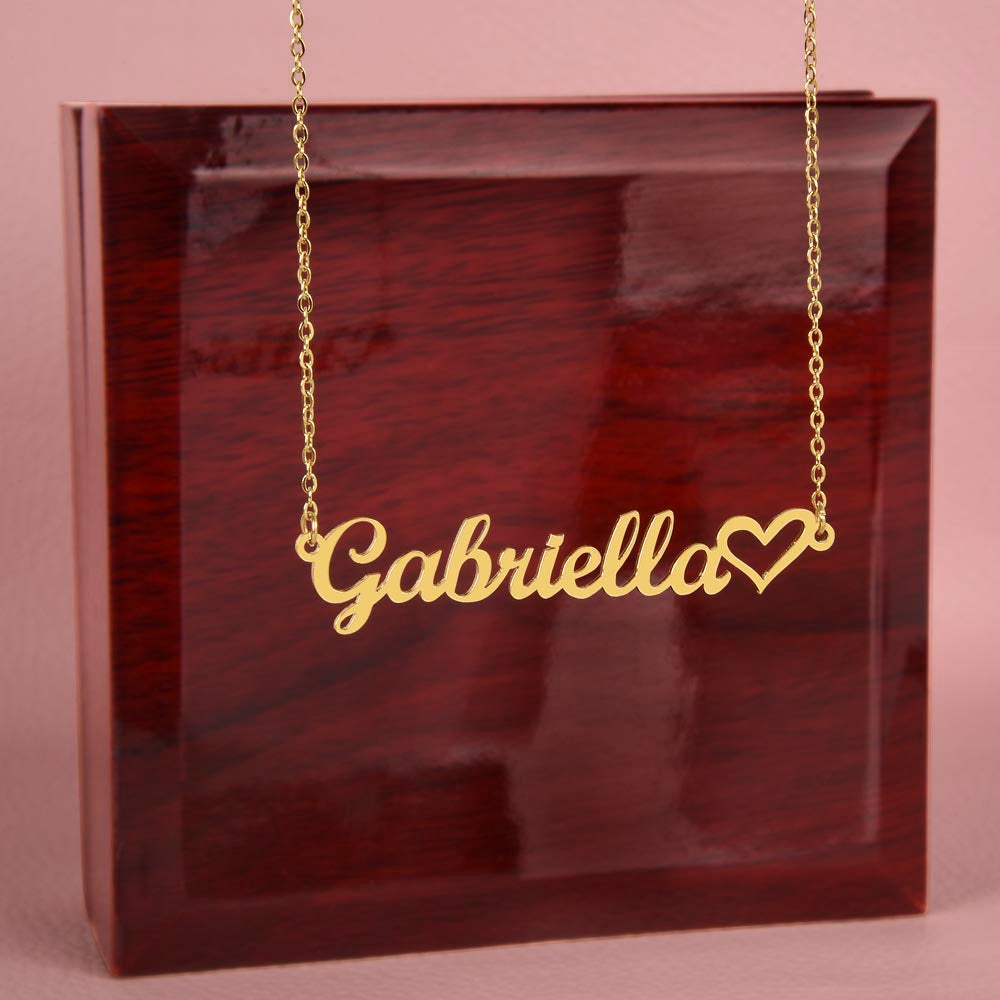 015 - TO DAUGHTER - NAME NECKLACE AND HEART CHARACTER