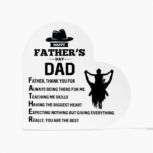 Dad Gifts - Father, thank you for always being there for me