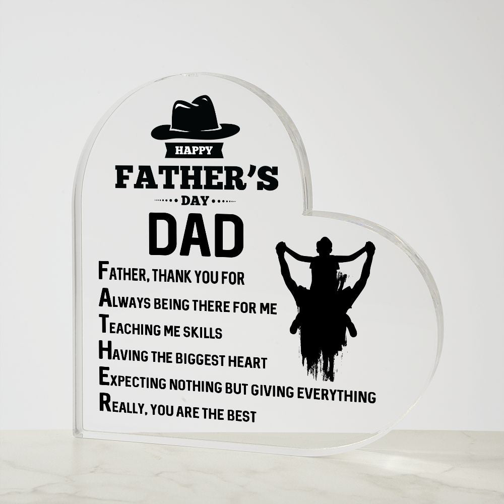 Dad Gifts - Father, thank you for always being there for me