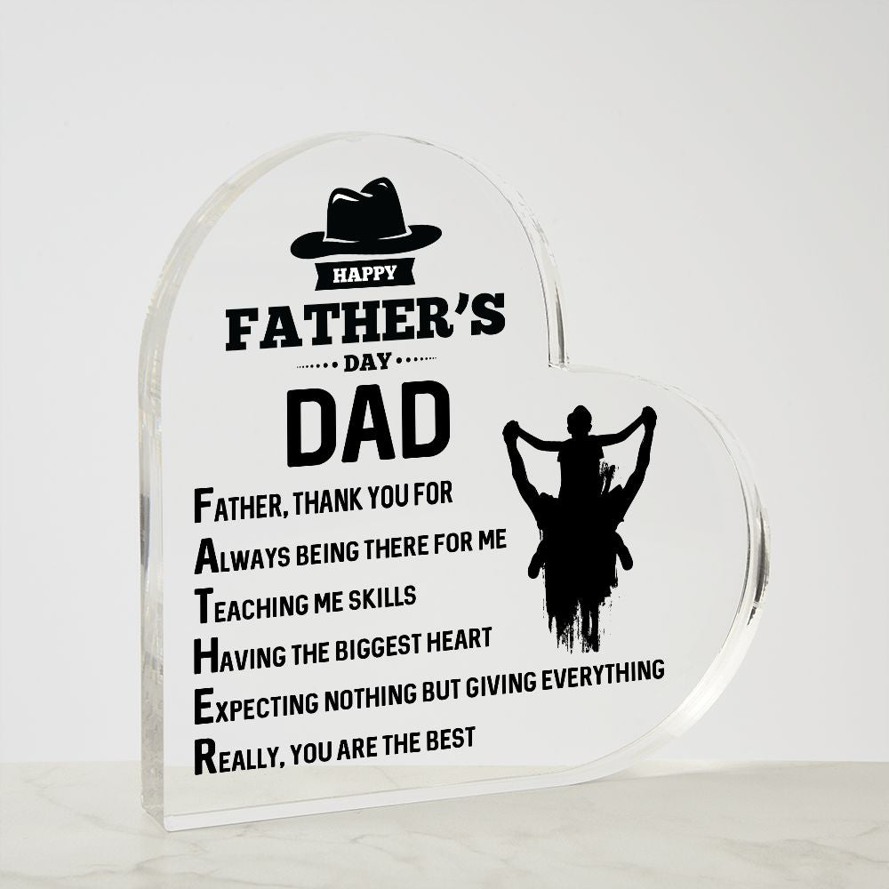 Dad Gifts - Father, thank you for always being there for me