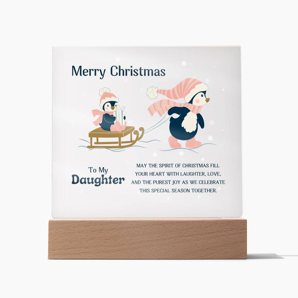 Daughter Gifts - May the spirit of Christmas fill your heart with laughter, love, and the purest joy as we celebrate this special season together.