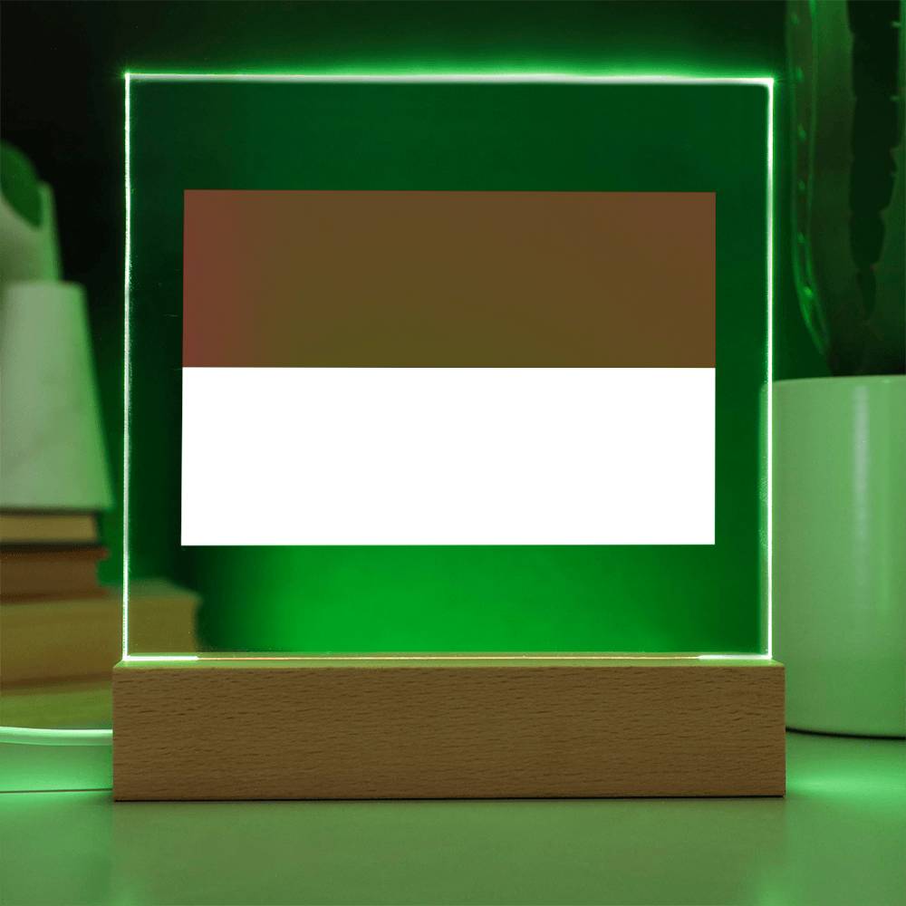 FLAG OF INDONESIA - SQUARE ACRYLIC PLAQUE